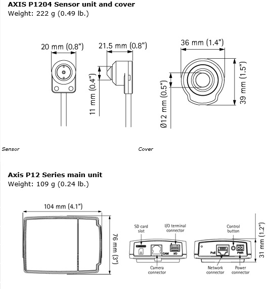 Axis p1204 sales